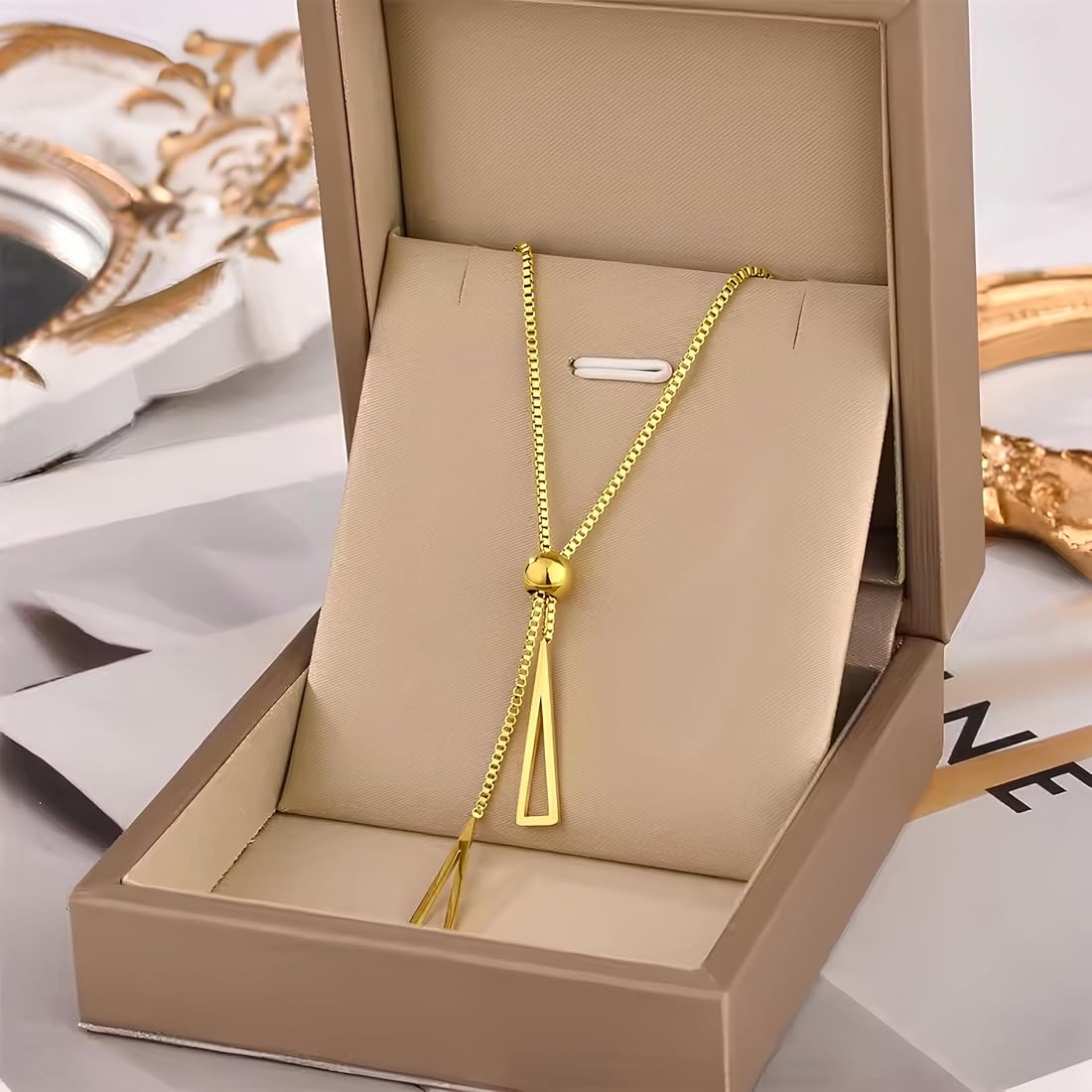 Geometry Triangle Adjustable Necklace