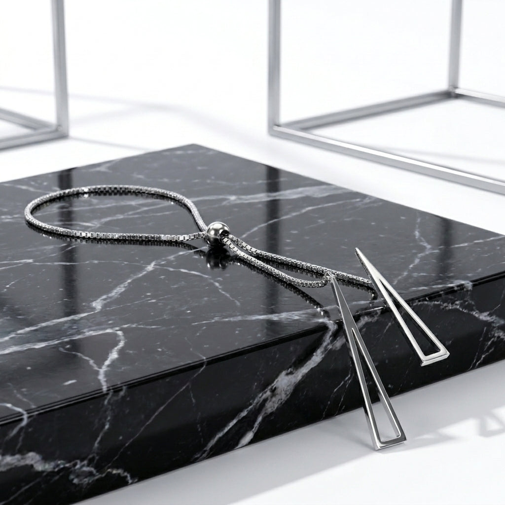 Geometry Triangle Adjustable Necklace